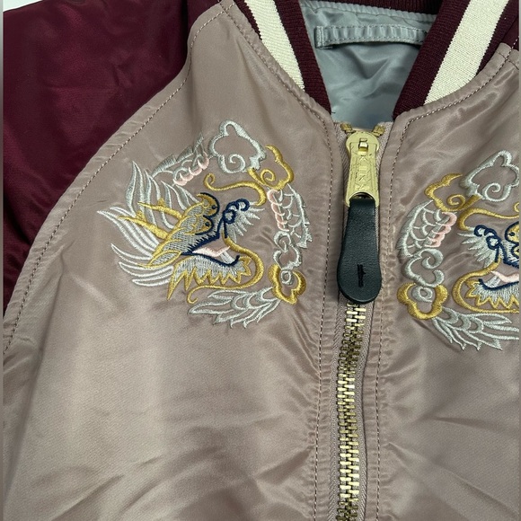 Alpha Industries Reversible Souvenir Limited Edition Eagle Japan Jacket Size XS - Picture 9 of 15
